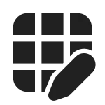 Table Edit SVG Icon